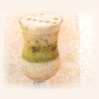 Iced matcha latte